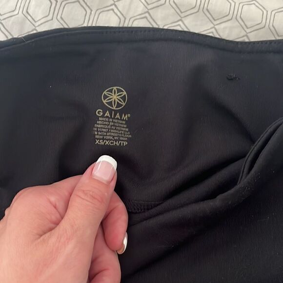 GAIAM black moto detail leggings XS - Picture 3 of 3